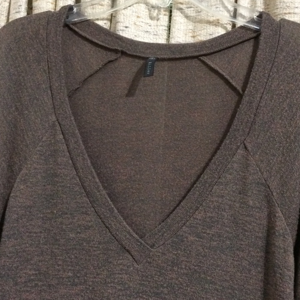 Riller & Fount V-Neck Tunic Mini Dress - Picture 2 of 7